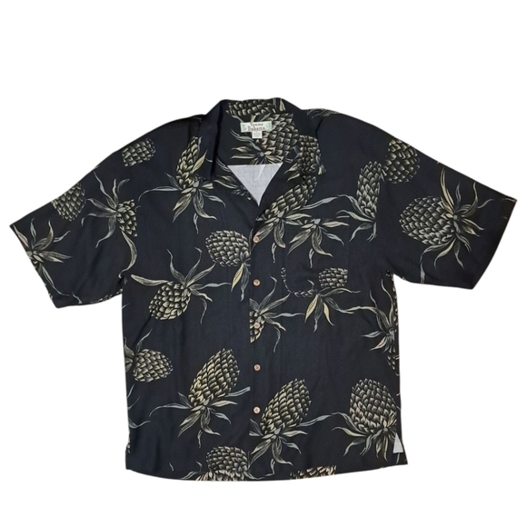 Tommy Bahama Men's Luxe Silk Camp Shirt with Tropical Print Size XL - Picture 2 of 16